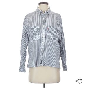 Levi’s Red Tab Oversized Striped Long Sleeve Blouse - Coastal Grandma -XL